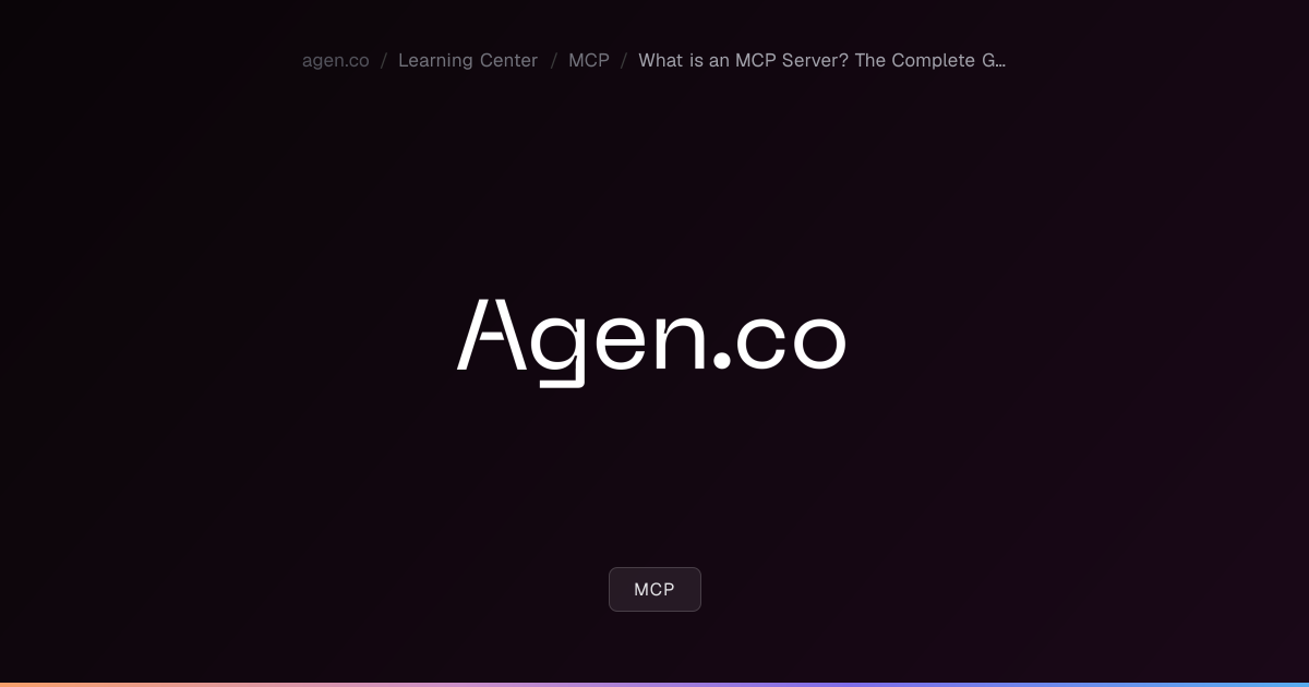 What is an MCP Server? The Complete Guide to Model Context Protocol Servers